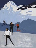 Tableau skieurs de fond