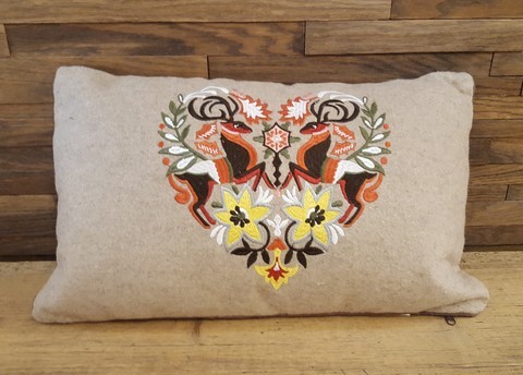 Coussin Coeur de cerfs