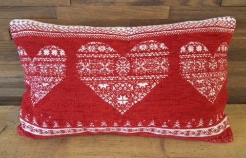 Coussin coeur rouge II