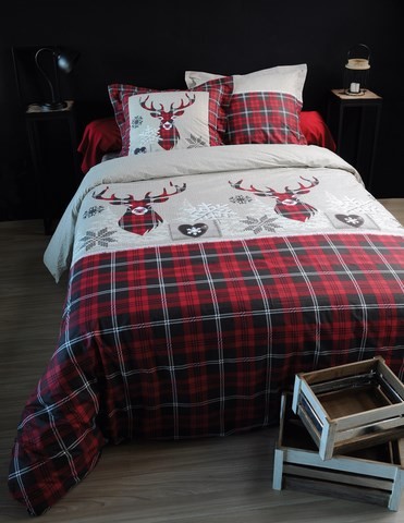 Housse de duvet Signon rouge