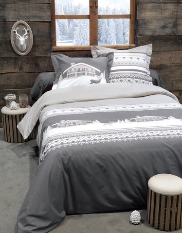 Housse de duvet Chambery gris