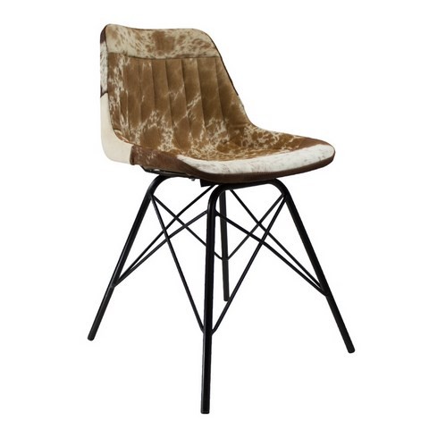 Chaise peau de vache véritable