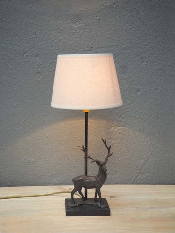 Lampe cerfs à l'écoute