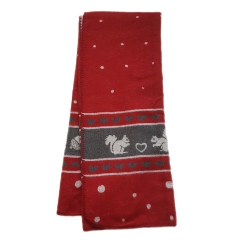 Plaid Silvaplana rouge