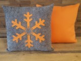 Coussin Rochebrune orange