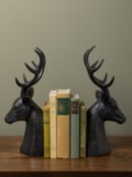 Serre-livres têtes de cerf