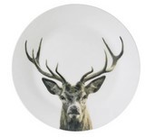 6 assietes plates 19 cm cerf