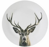 6 assietes plates 27cm cerf