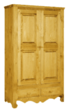 Armoire 2 portes avec 2 tiroirs