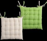 Coussin de chaise Duo vert-lin