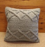 Coussin Stitch gris