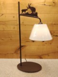 Lampe Bouquetins patine bronze