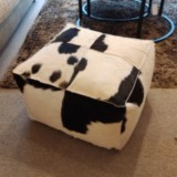 Pouf peau de vache 