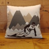 Coussin Skieur nature