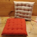 Coussin de siège terracota