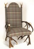 Fauteuil royal bois de cerf