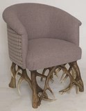 Fauteuil club bois de cerf