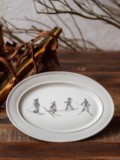 Plat ovale skieurs