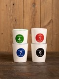 4 tasses à expresso la piste