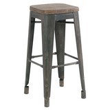 Tabouret de bar  vieux bois