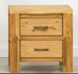 Table de chevet avec 2 tiroirs