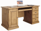 Bureau T85 avec 1 porte et 4 tiroirs